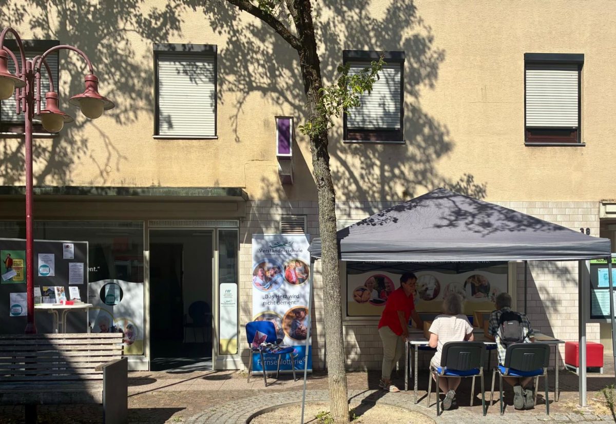 Stand beim Nachhaltigkeitsmarkt